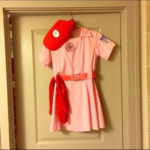 Rockford peach costume